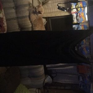 Jessica McClintock Black Glittery Evening Dress size Large in great condition !